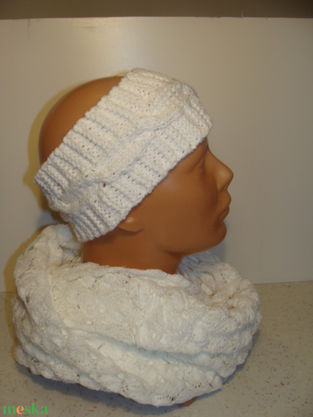 Kézzel kötött homlokpánt - ruha & divat - sál, sapka, kendő - fejpánt - Meska.hu