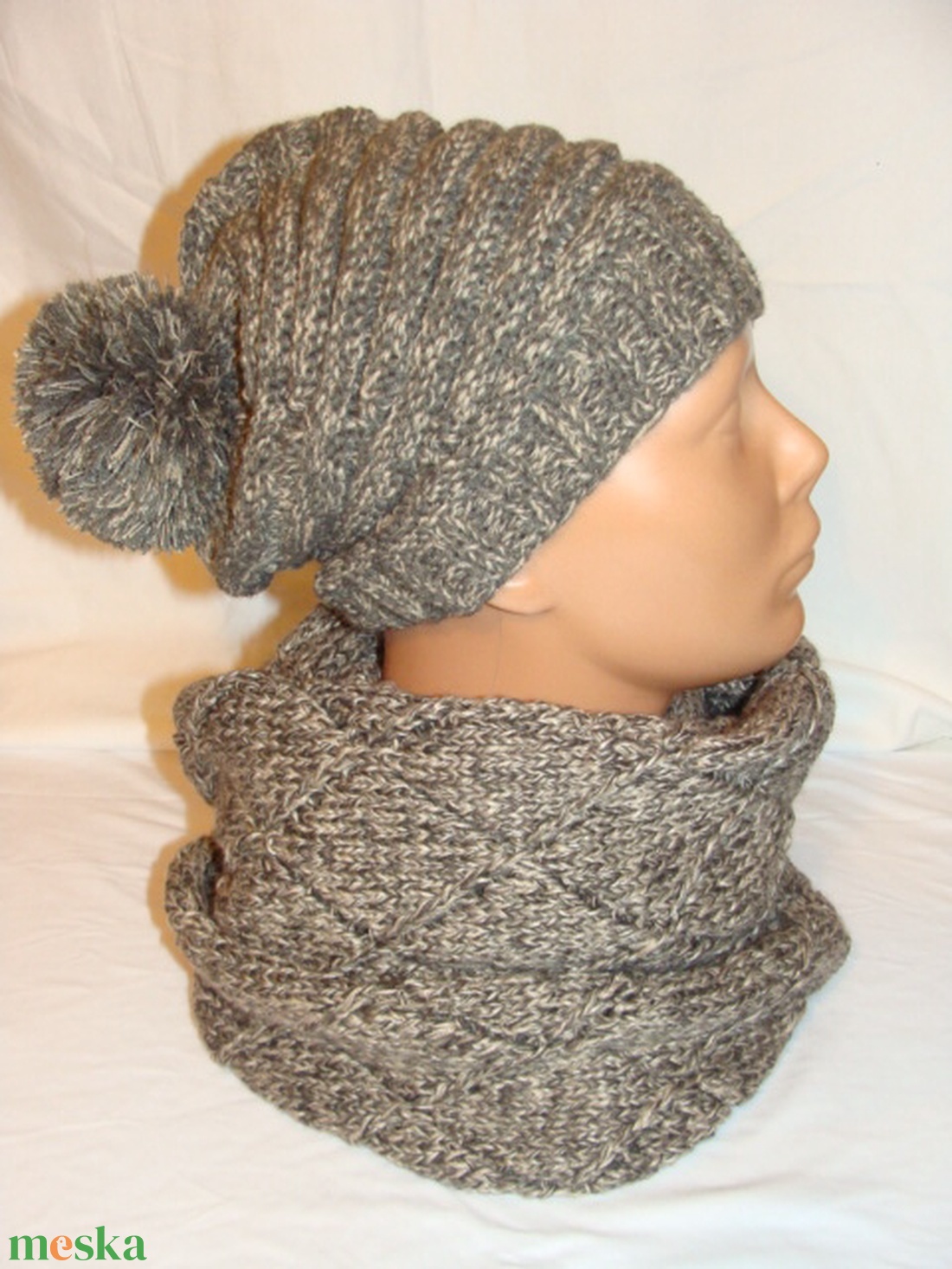 Kézzel kötött sapka - ruha & divat - sál, sapka, kendő - sapka - Meska.hu