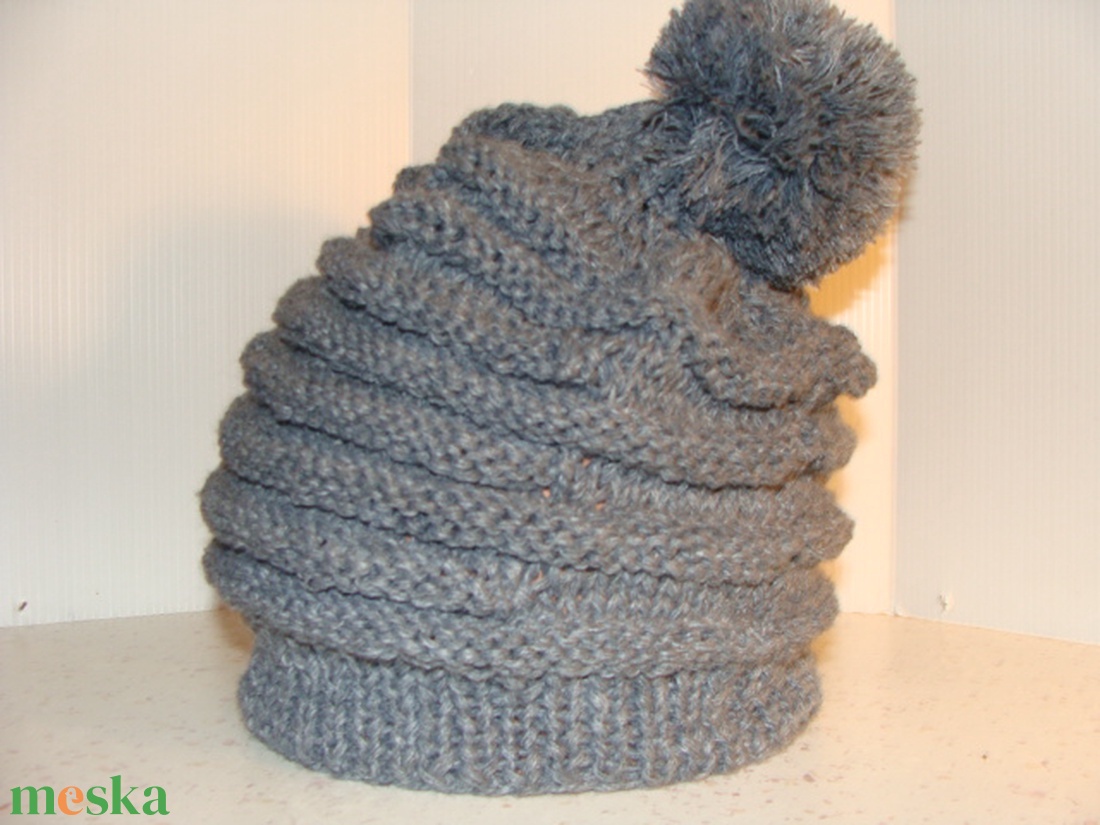 Kézzel kötött sapka - ruha & divat - sál, sapka, kendő - sapka - Meska.hu