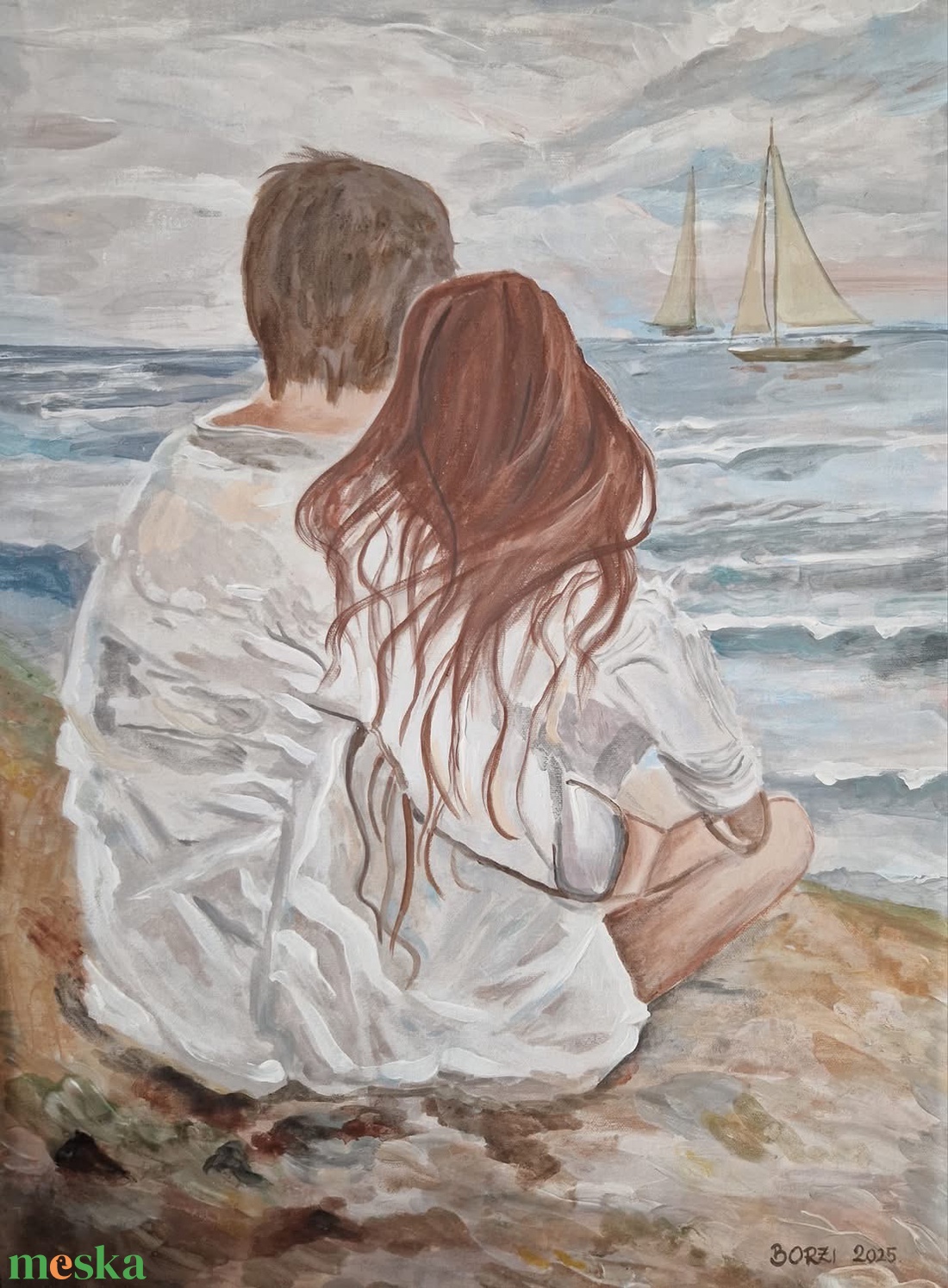 Örökké egy irányba akril festmény - művészet - festmény - akril - Meska.hu