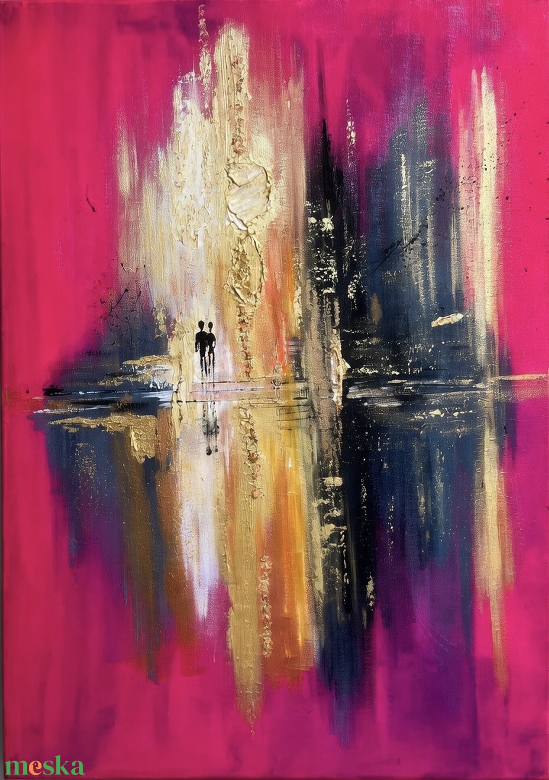 Szerelmesek a fény kapujában  Modern festmény - művészet - festmény - akril - Meska.hu