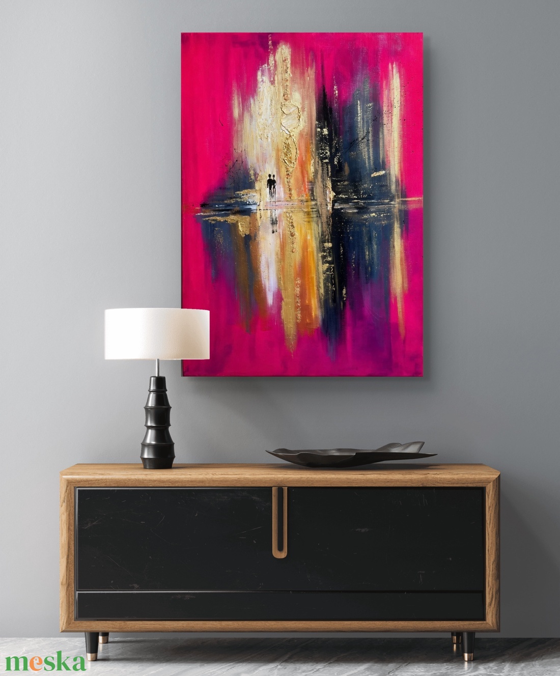 Szerelmesek a fény kapujában  Modern festmény - művészet - festmény - akril - Meska.hu