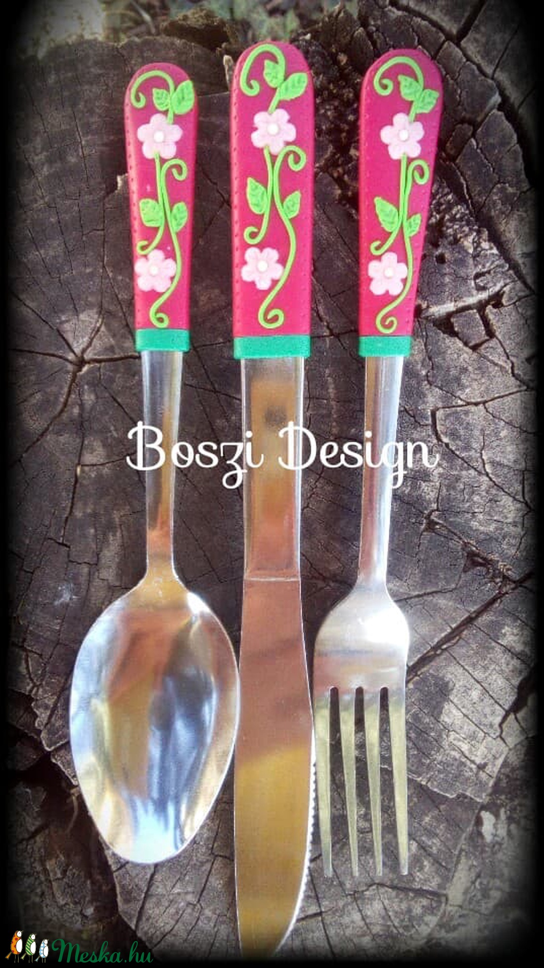 Felnőtt evőeszköz 3-db/ szett -  - Meska.hu