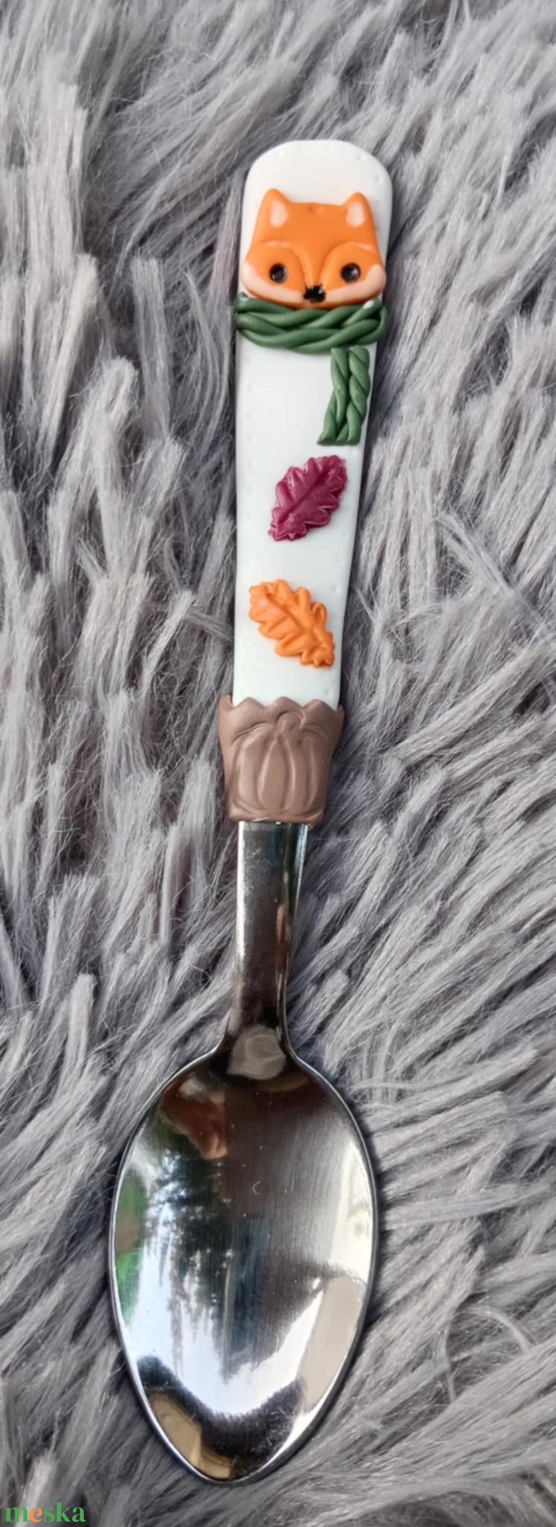 Rókás kiskanál - otthon & életmód - konyhafelszerelés, tálalás - tálalás - kanál & villa - Meska.hu