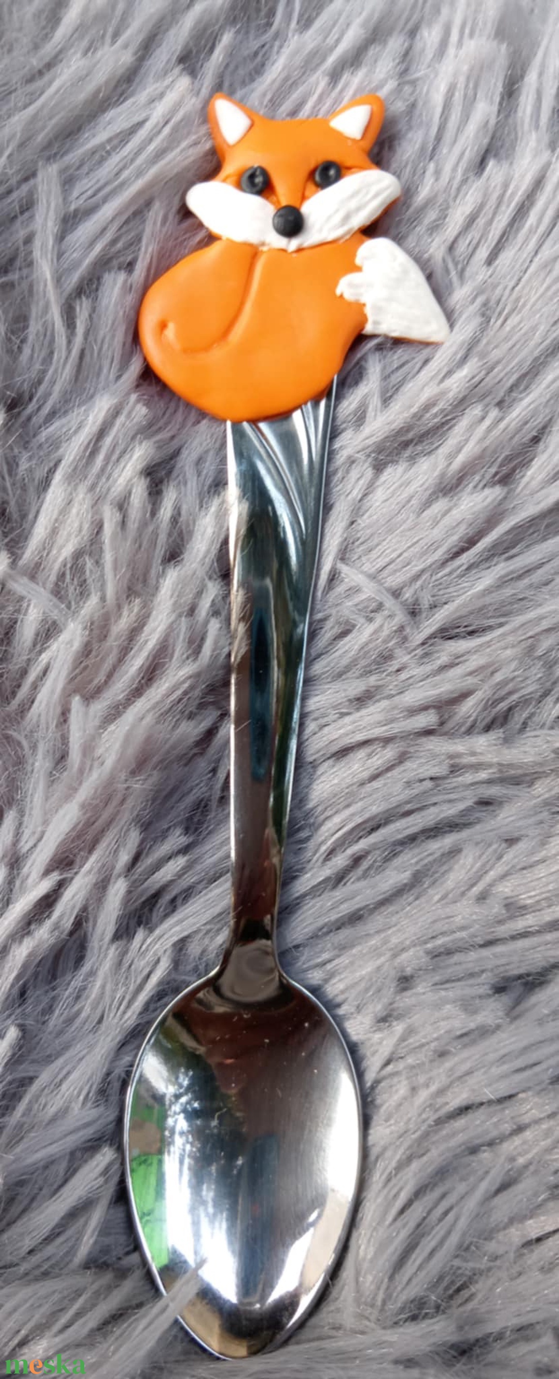 Rókás kiskanál - 2 - otthon & életmód - konyhafelszerelés, tálalás - tálalás - kanál & villa - Meska.hu