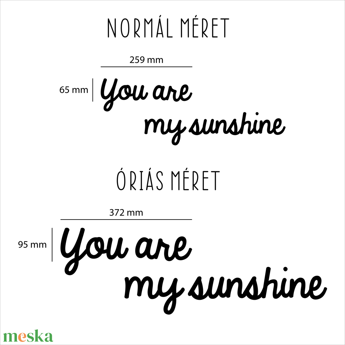 You are my sunshine felirat - otthon & életmód - babaszoba, gyerekszoba - babaszoba dekoráció - Meska.hu