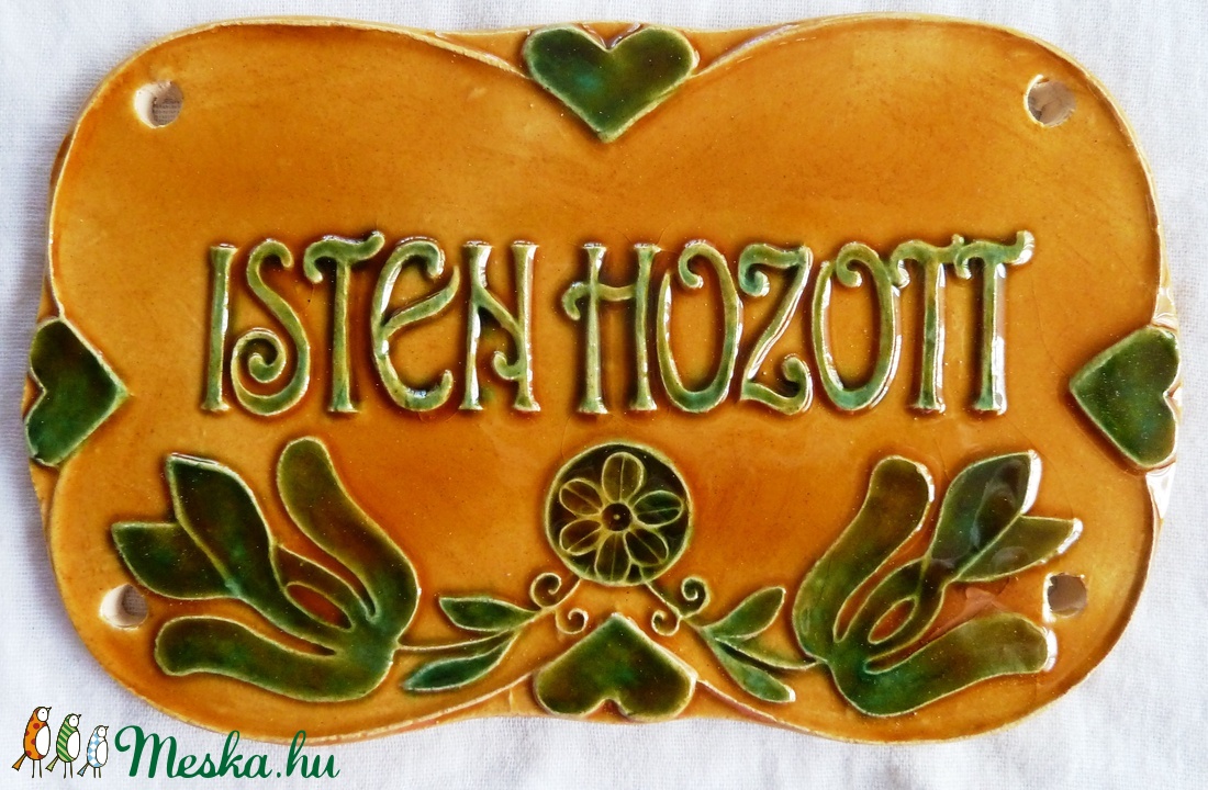 Isten hozott tábla -  - Meska.hu