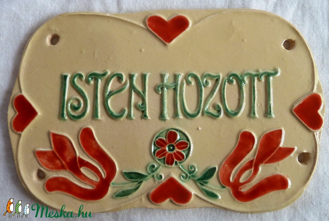 Isten hozott tábla -  - Meska.hu