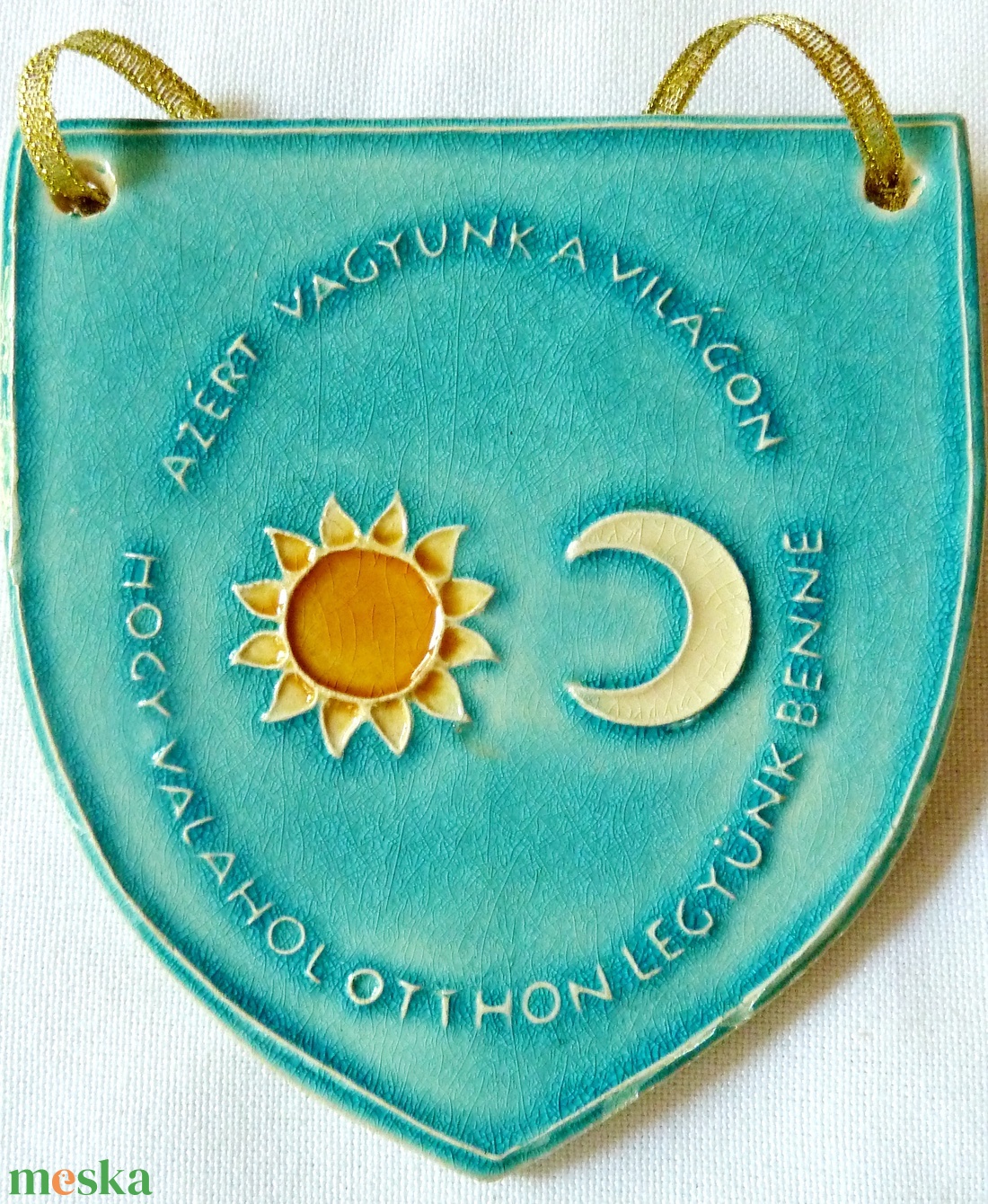 Székely címer plakett - Tamási Áron idézettel -  - Meska.hu