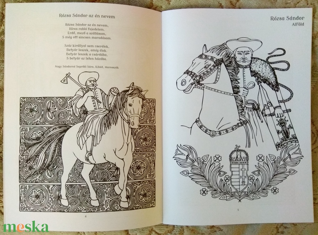 Betyárballada színező - otthon & életmód - papír, írószer - színező - Meska.hu