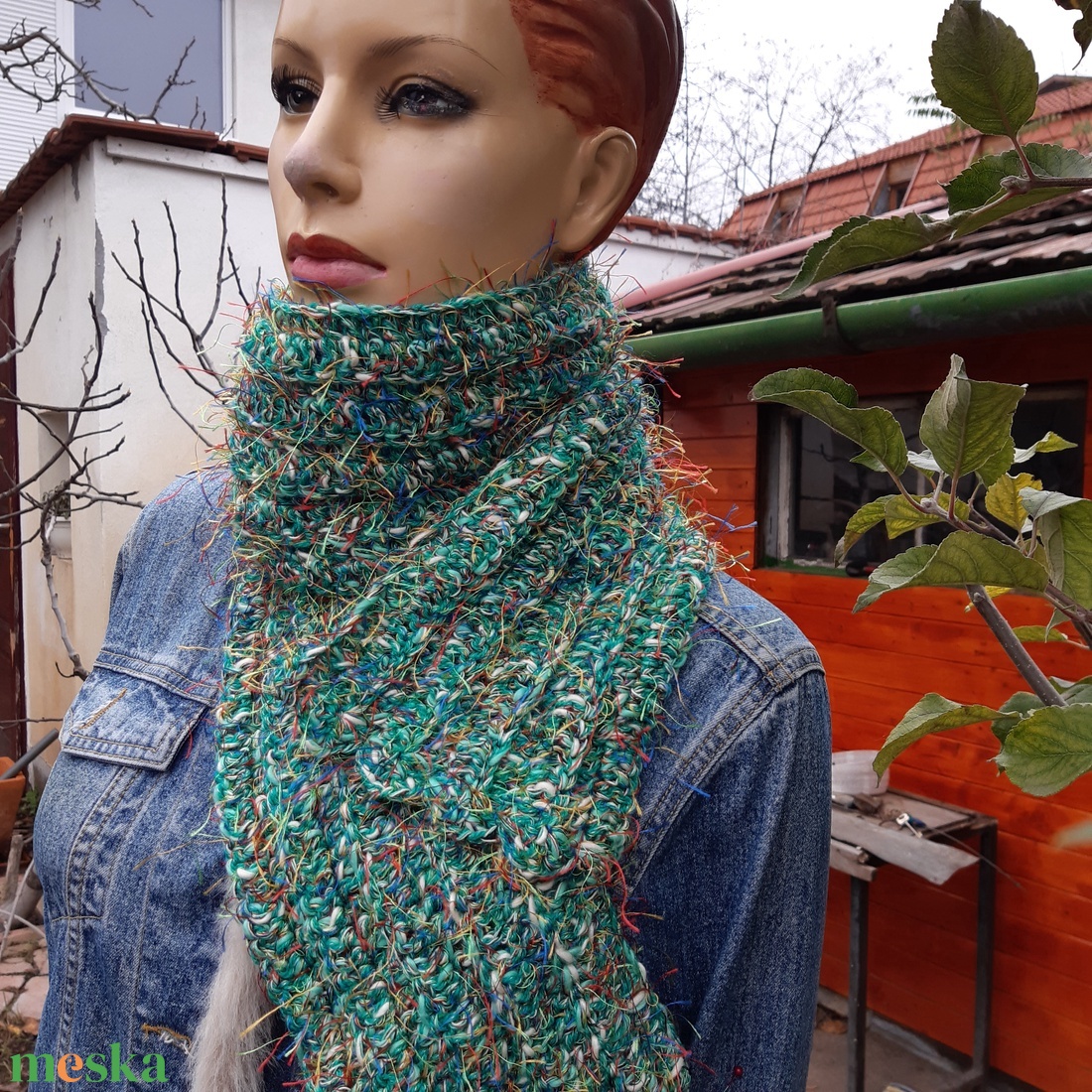 Karácsony, női, férfi sál, hosszú - ruha & divat - sál, sapka, kendő - sál - Meska.hu