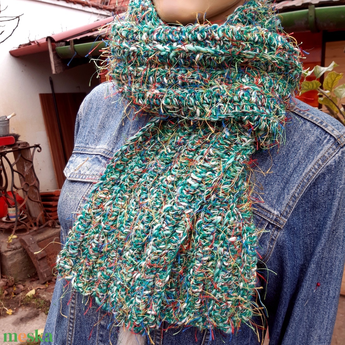 Karácsony, női, férfi sál, hosszú - ruha & divat - sál, sapka, kendő - sál - Meska.hu