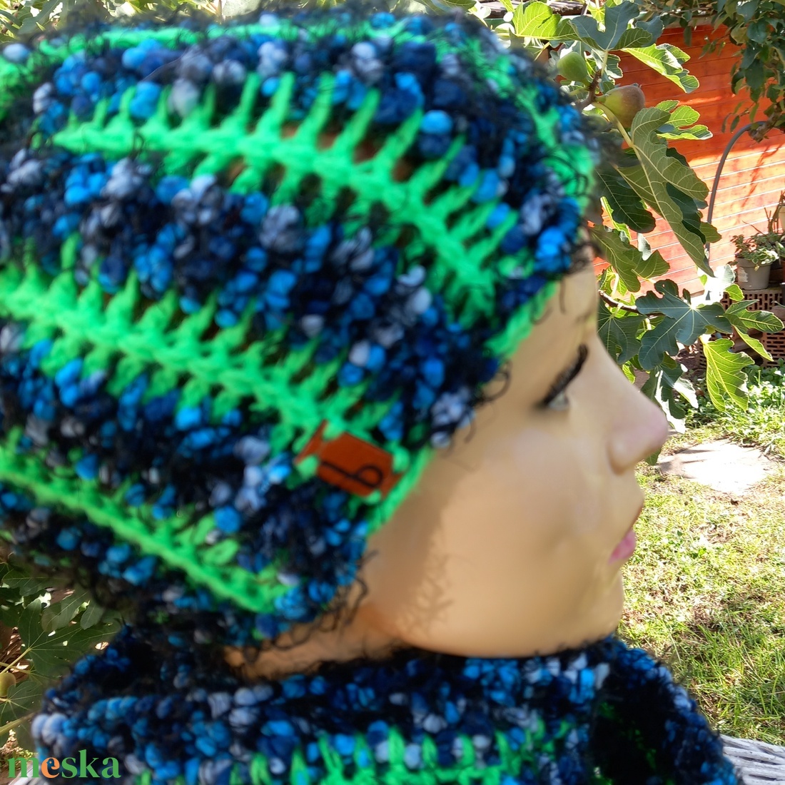 Kék-zöld unisex sapka, sál, szett, horgolt, kötött, - ruha & divat - sál, sapka, kendő - sapka & sál szett - Meska.hu Kék-zöld unisex sapka, sál, szett, horgolt, kötött, - ruha & divat - sál, sapka, kendő - sapka & sál szett - Meska.hu
