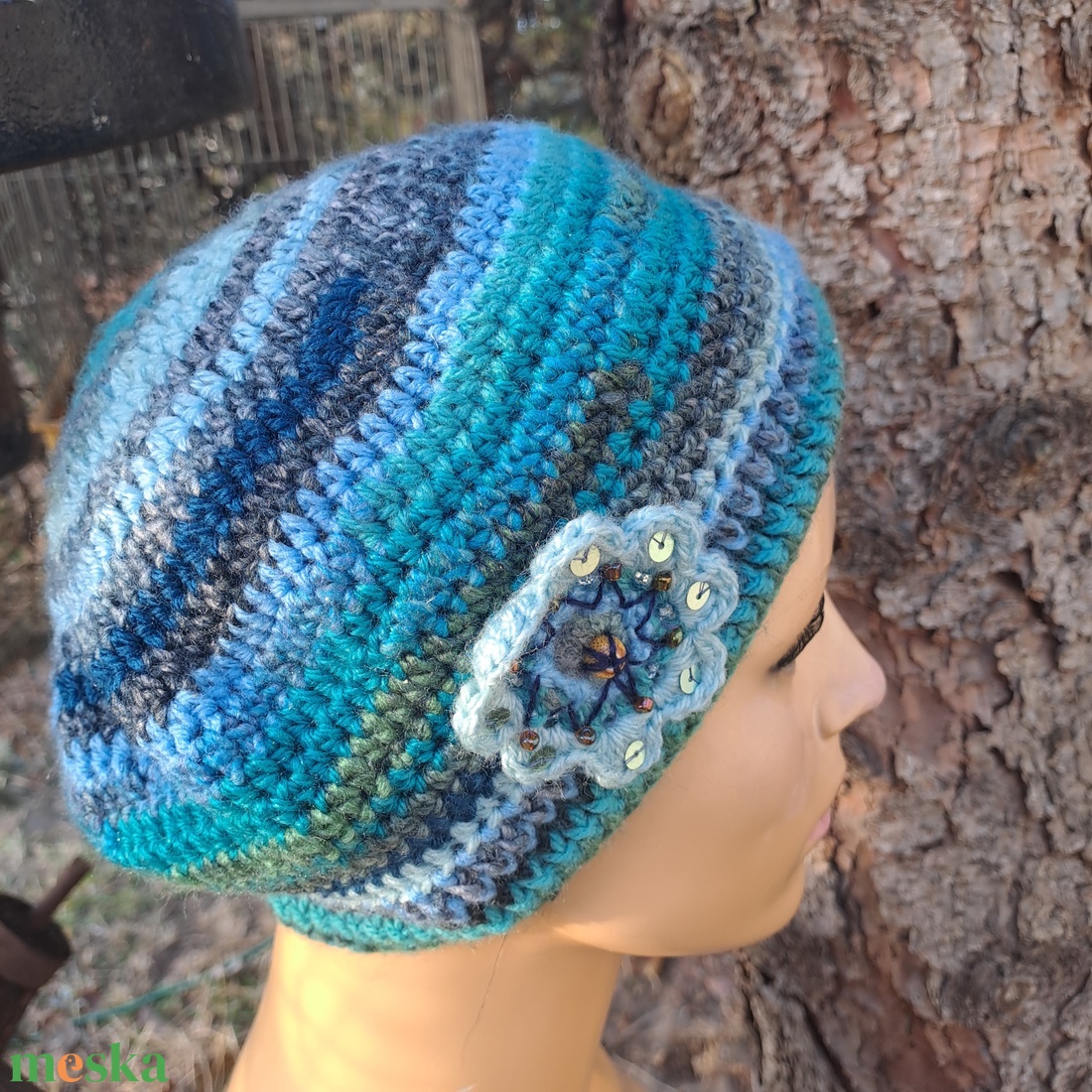 Horgolt sapka: IZMIR Kiárusítás! - ruha & divat - sál, sapka, kendő - sapka & sál szett - Meska.hu