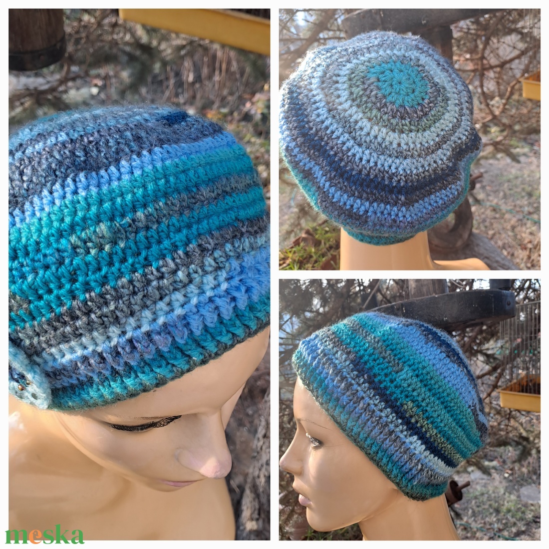 Horgolt sapka: IZMIR Kiárusítás! - ruha & divat - sál, sapka, kendő - sapka & sál szett - Meska.hu