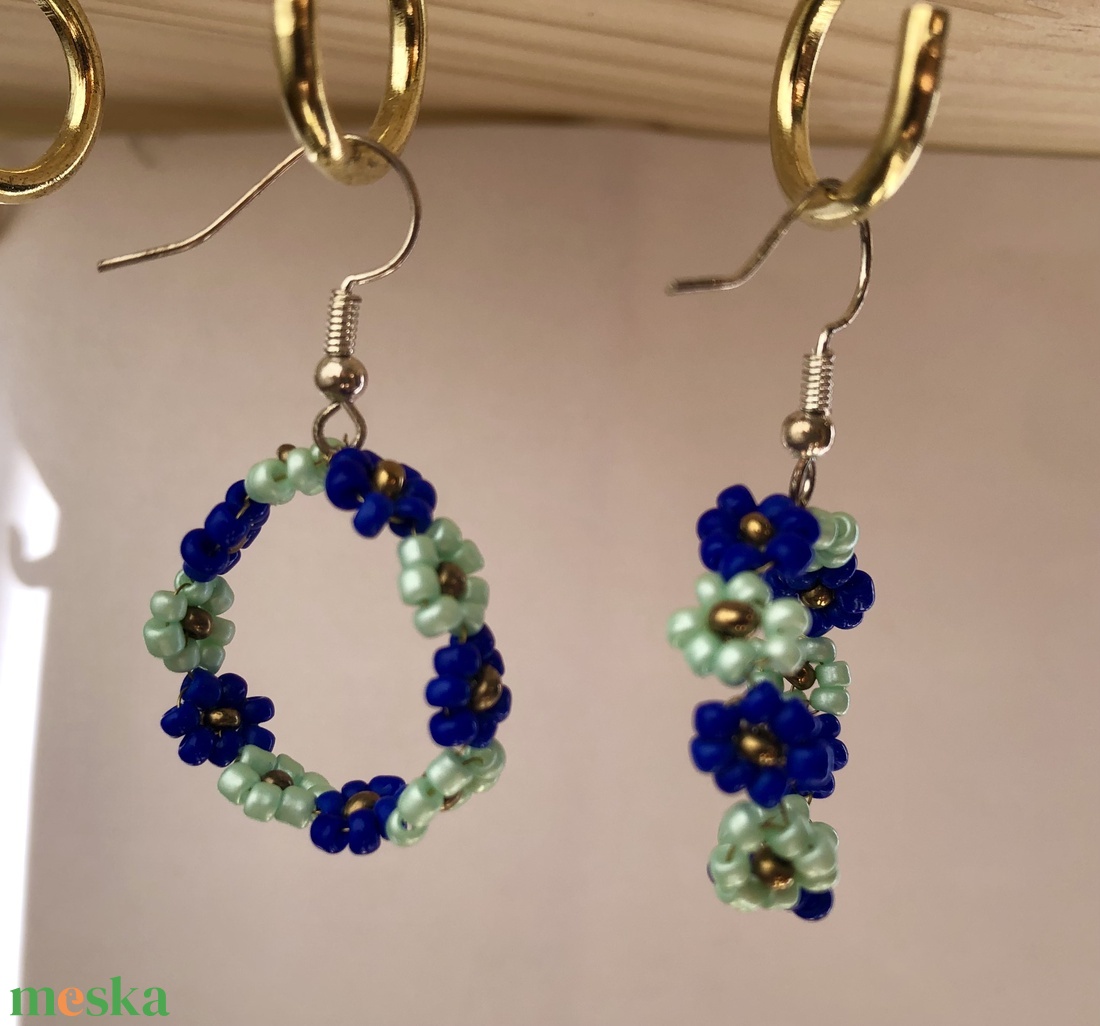 BabyFlower 007 - ékszer - fülbevaló - lógós kerek fülbevaló - Meska.hu