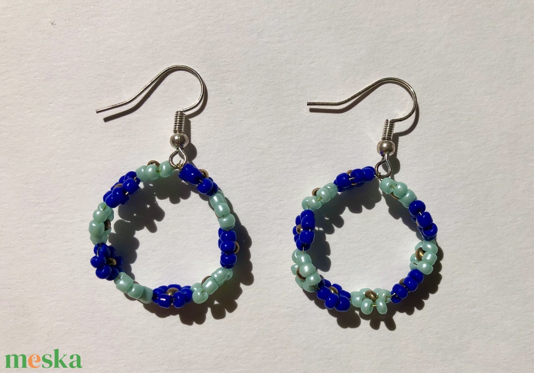 BabyFlower 007 - ékszer - fülbevaló - lógós kerek fülbevaló - Meska.hu