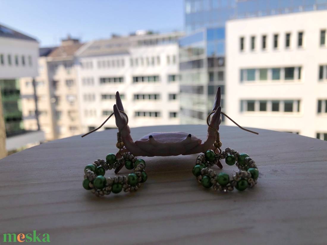 Elegant 001 - ékszer - fülbevaló - lógós kerek fülbevaló - Meska.hu