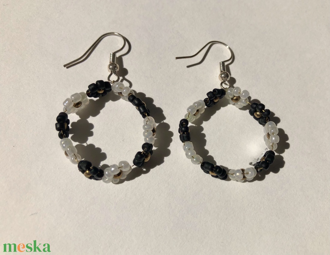 BabyFlower 003 - ékszer - fülbevaló - lógós kerek fülbevaló - Meska.hu