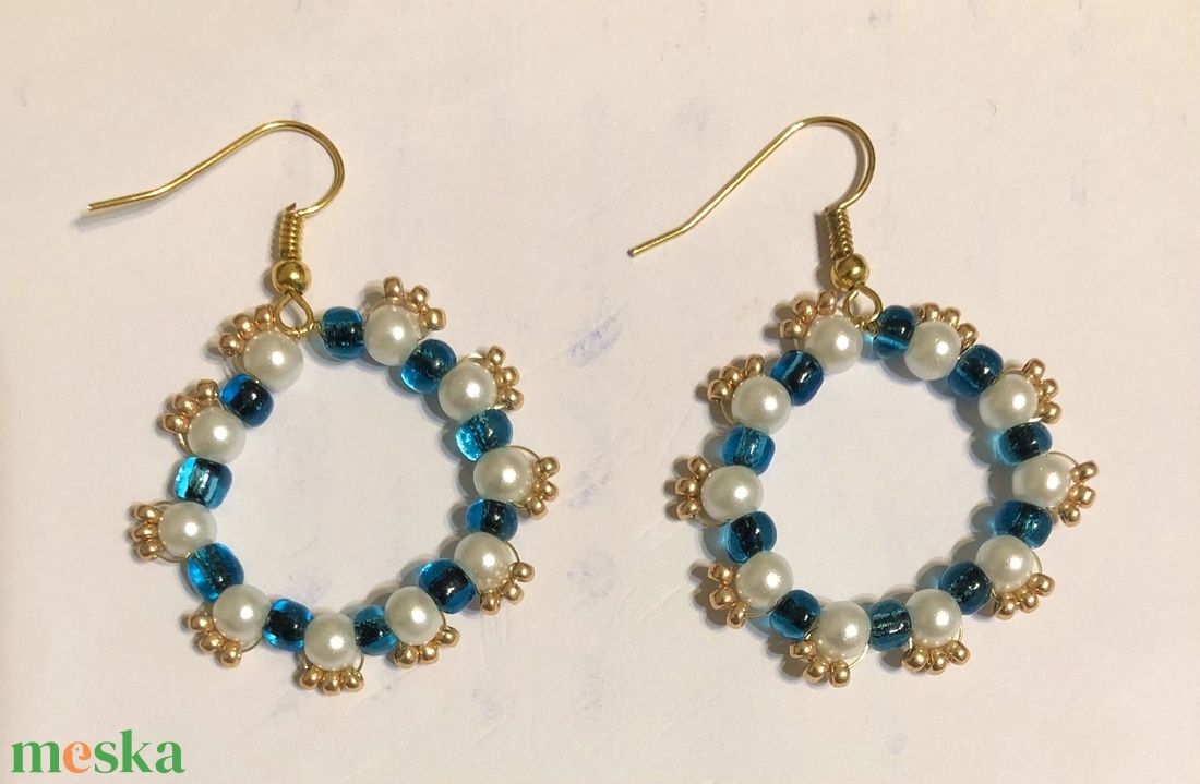 Starshine 001 - ékszer - fülbevaló - lógós kerek fülbevaló - Meska.hu