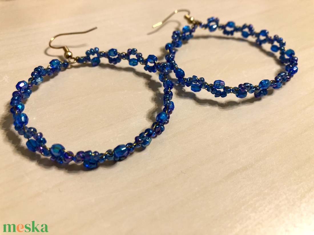 Diamond 003 - ékszer - fülbevaló - lógós kerek fülbevaló - Meska.hu