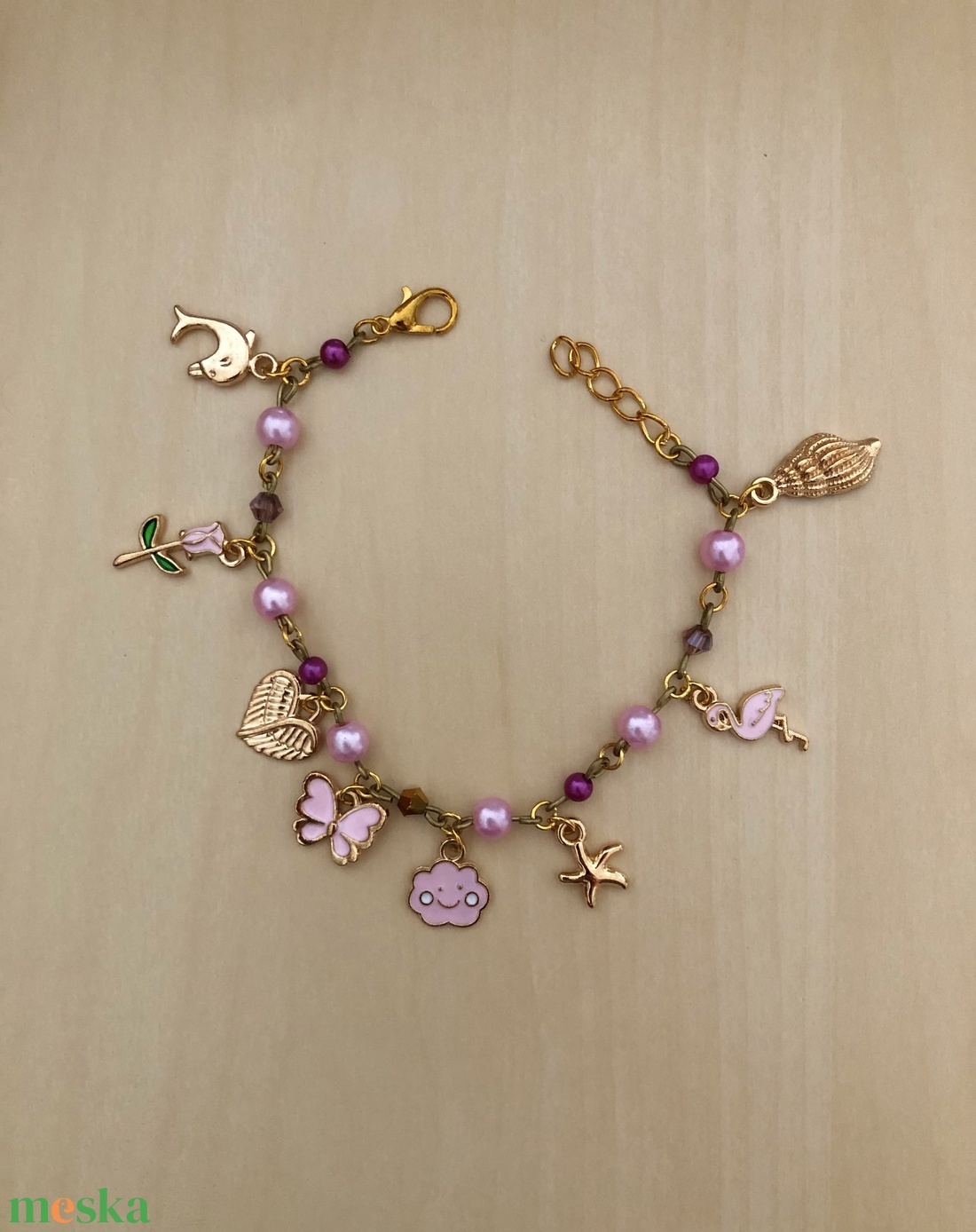 Charmie 001 - ékszer - karkötő - charm karkötő - Meska.hu