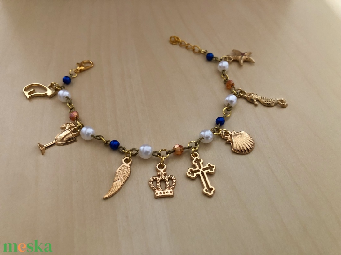Charmie 002 - ékszer - karkötő - charm karkötő - Meska.hu