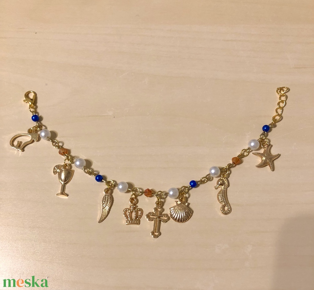 Charmie 002 - ékszer - karkötő - charm karkötő - Meska.hu
