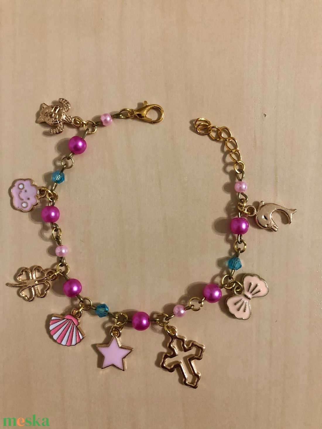 Charmie 004 - ékszer - karkötő - charm karkötő - Meska.hu