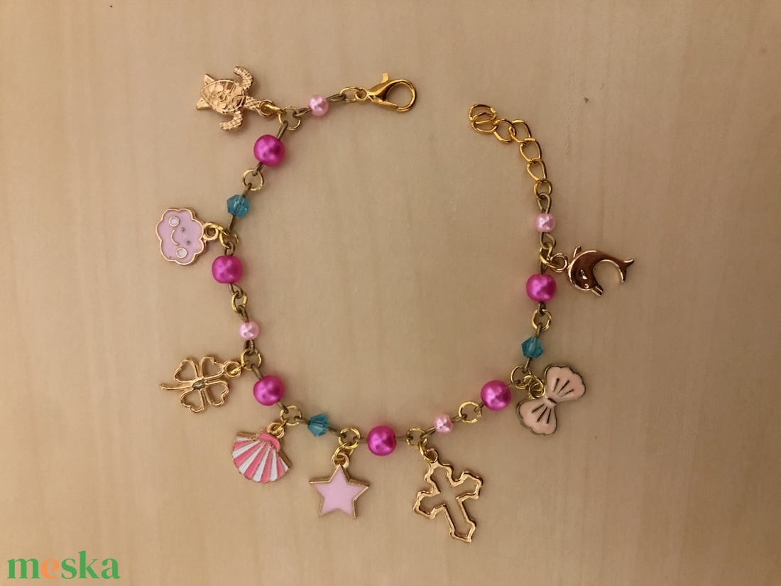 Charmie 004 - ékszer - karkötő - charm karkötő - Meska.hu