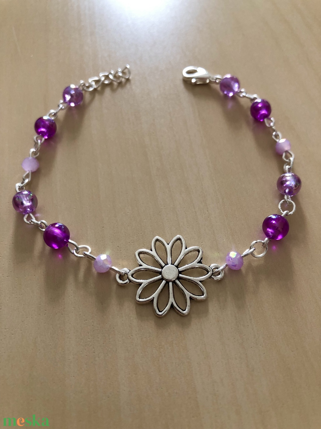 SilverDaisy 003 - ékszer - karkötő - charm karkötő - Meska.hu