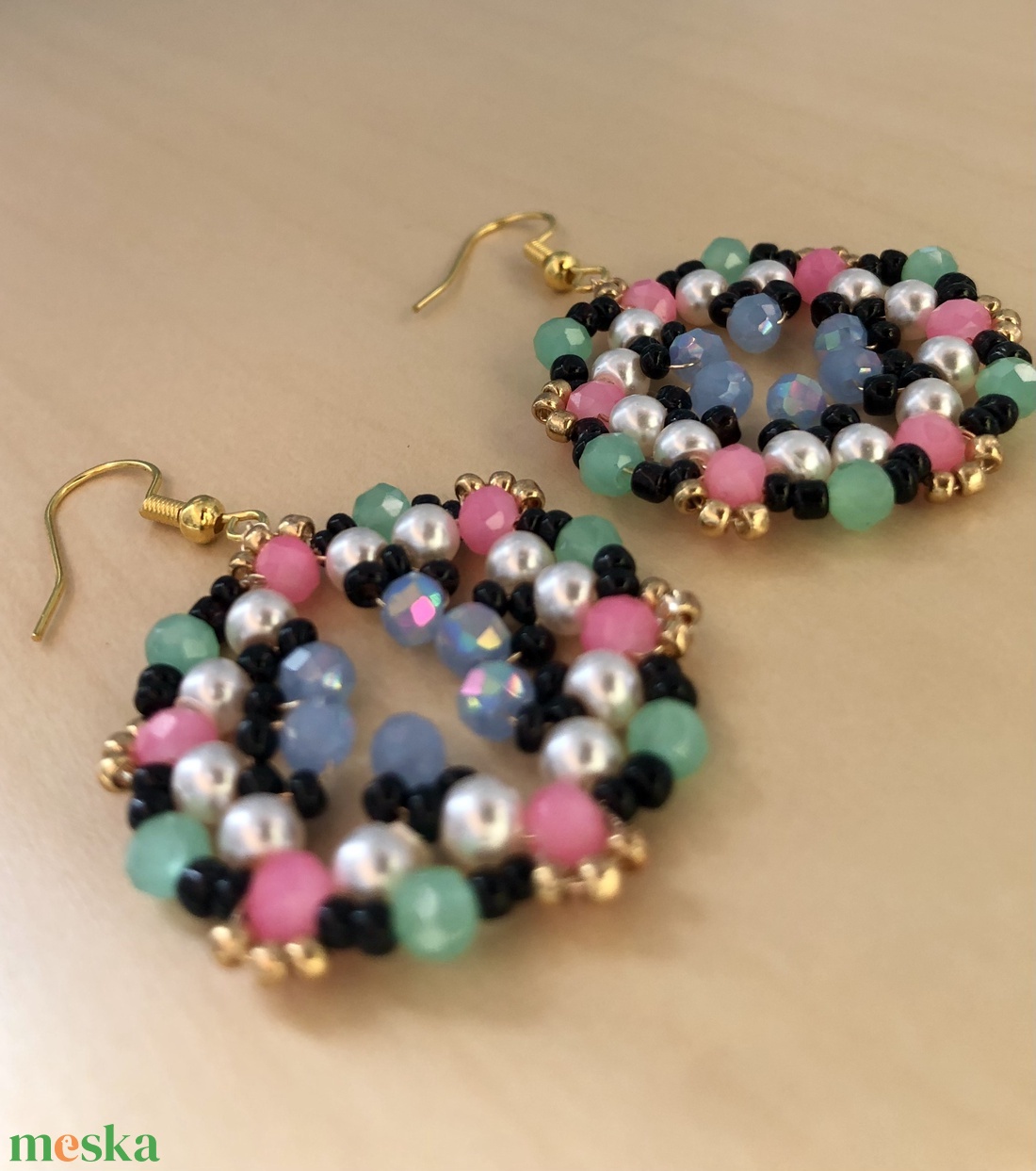 Galaxy G01 - ékszer - fülbevaló - lógós kerek fülbevaló - Meska.hu