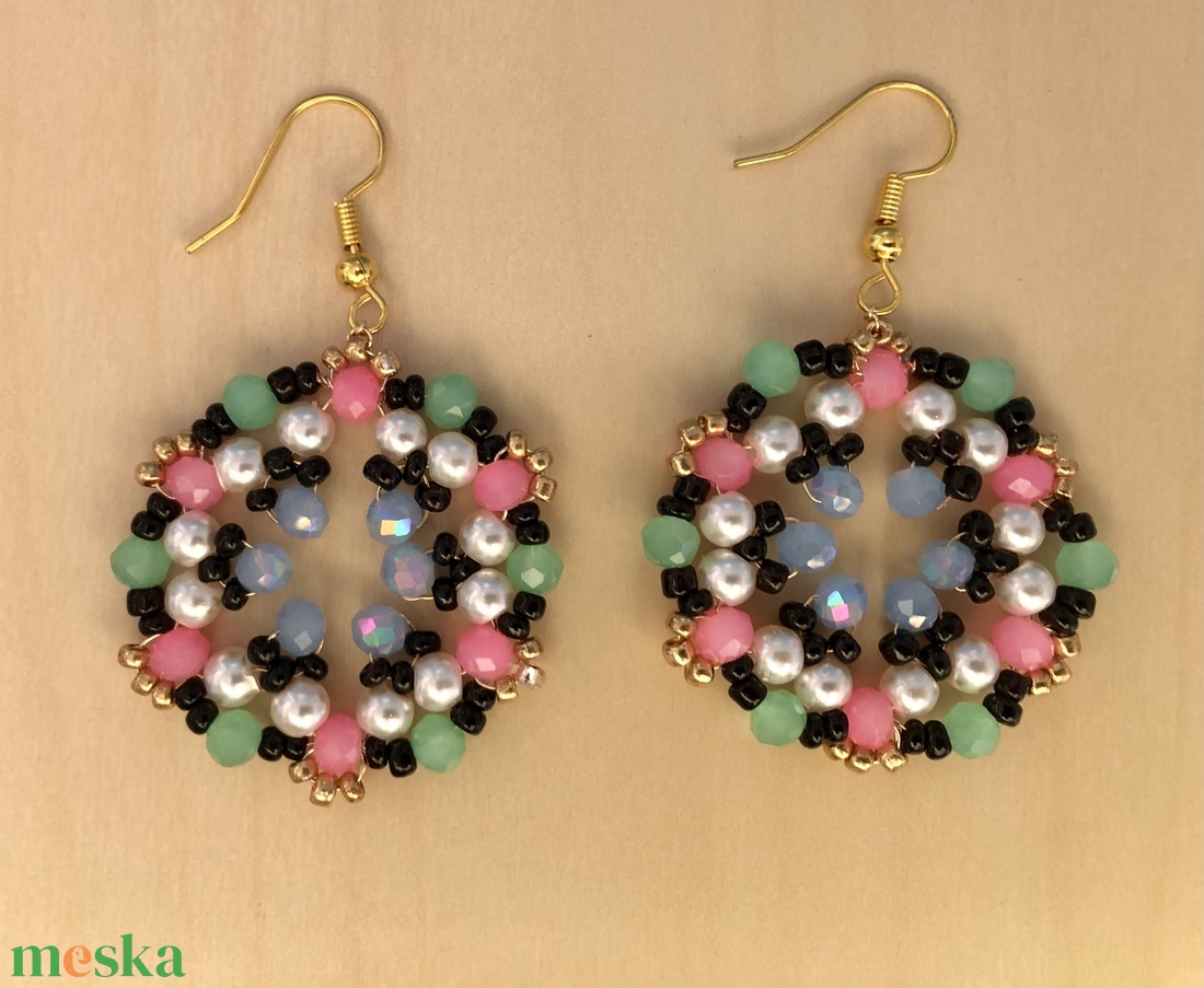 Galaxy G01 - ékszer - fülbevaló - lógós kerek fülbevaló - Meska.hu