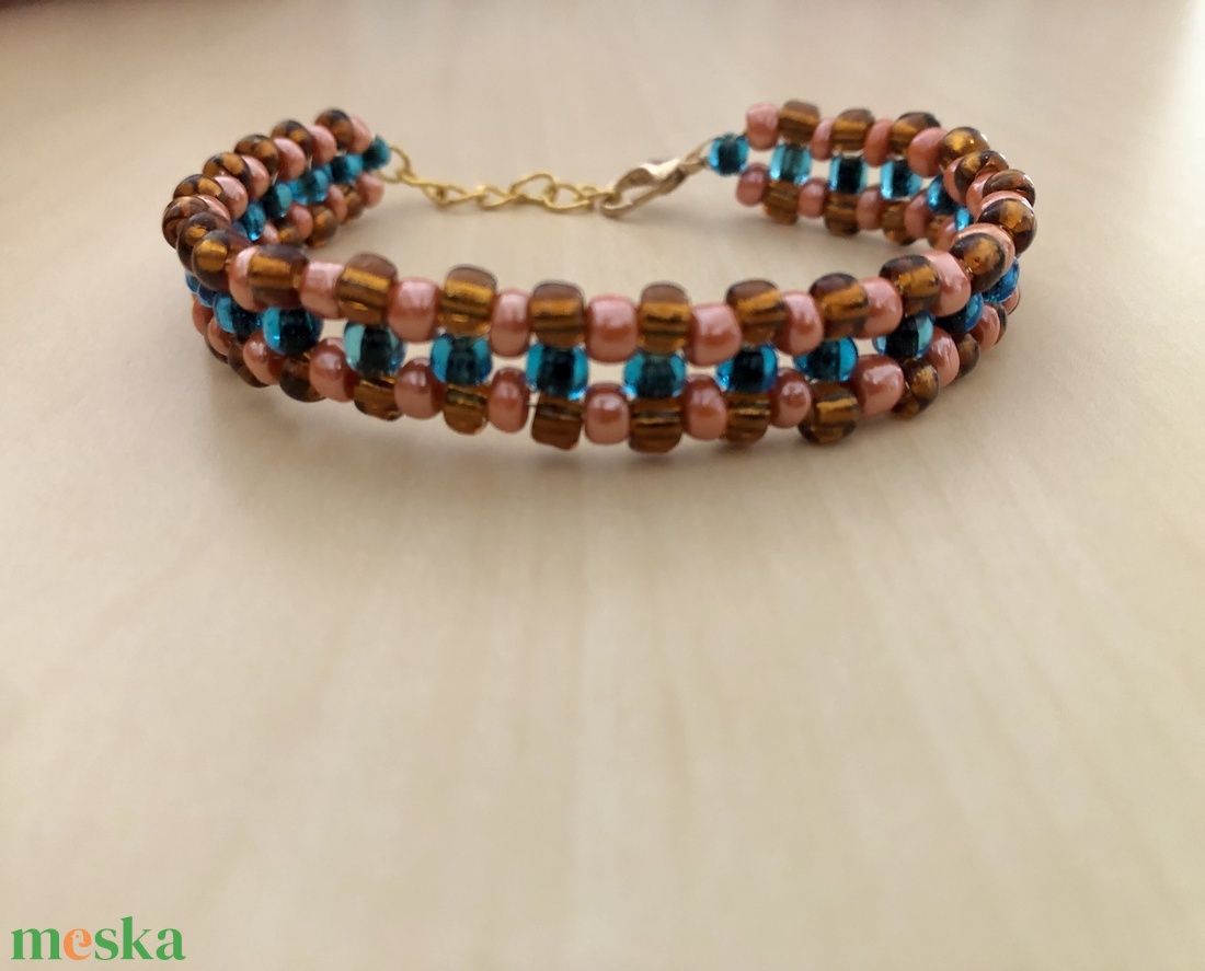 CandyCane 002 - ékszer - karkötő - gyöngyös karkötő - Meska.hu