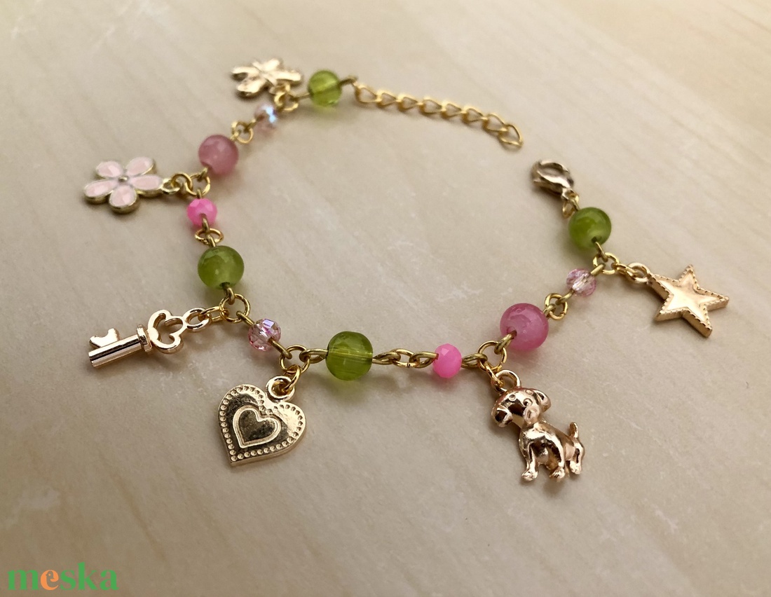Charmie 005 - ékszer - karkötő - charm karkötő - Meska.hu