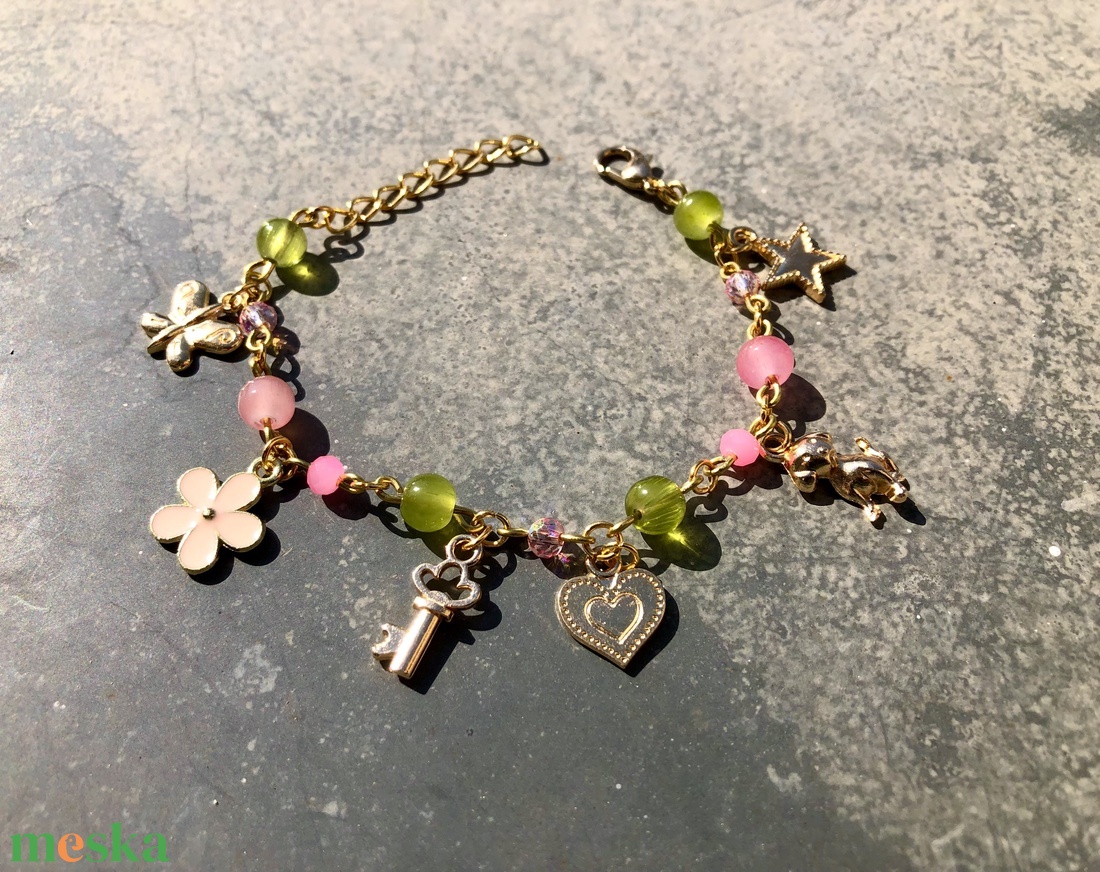 Charmie 005 - ékszer - karkötő - charm karkötő - Meska.hu