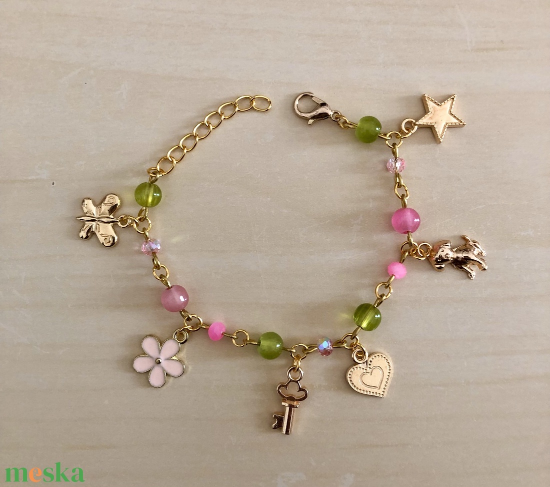 Charmie 005 - ékszer - karkötő - charm karkötő - Meska.hu