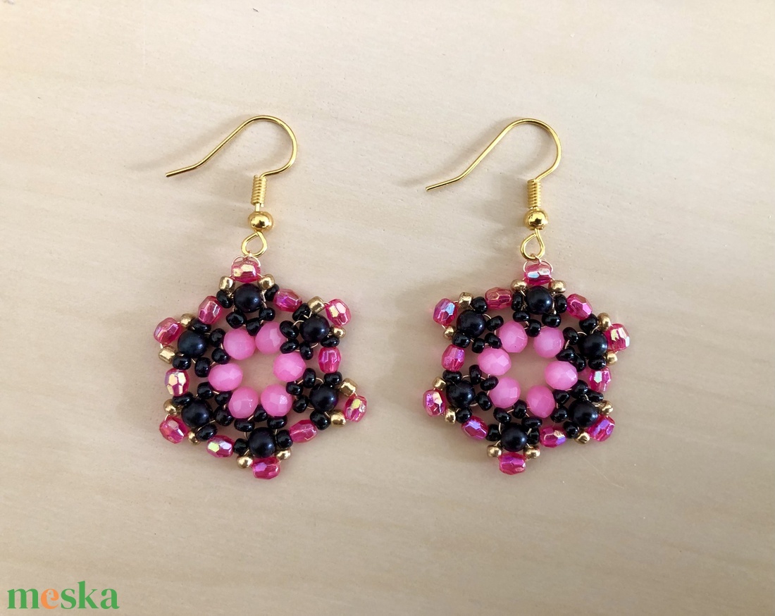 StarryNight 002 - ékszer - fülbevaló - lógó fülbevaló - Meska.hu