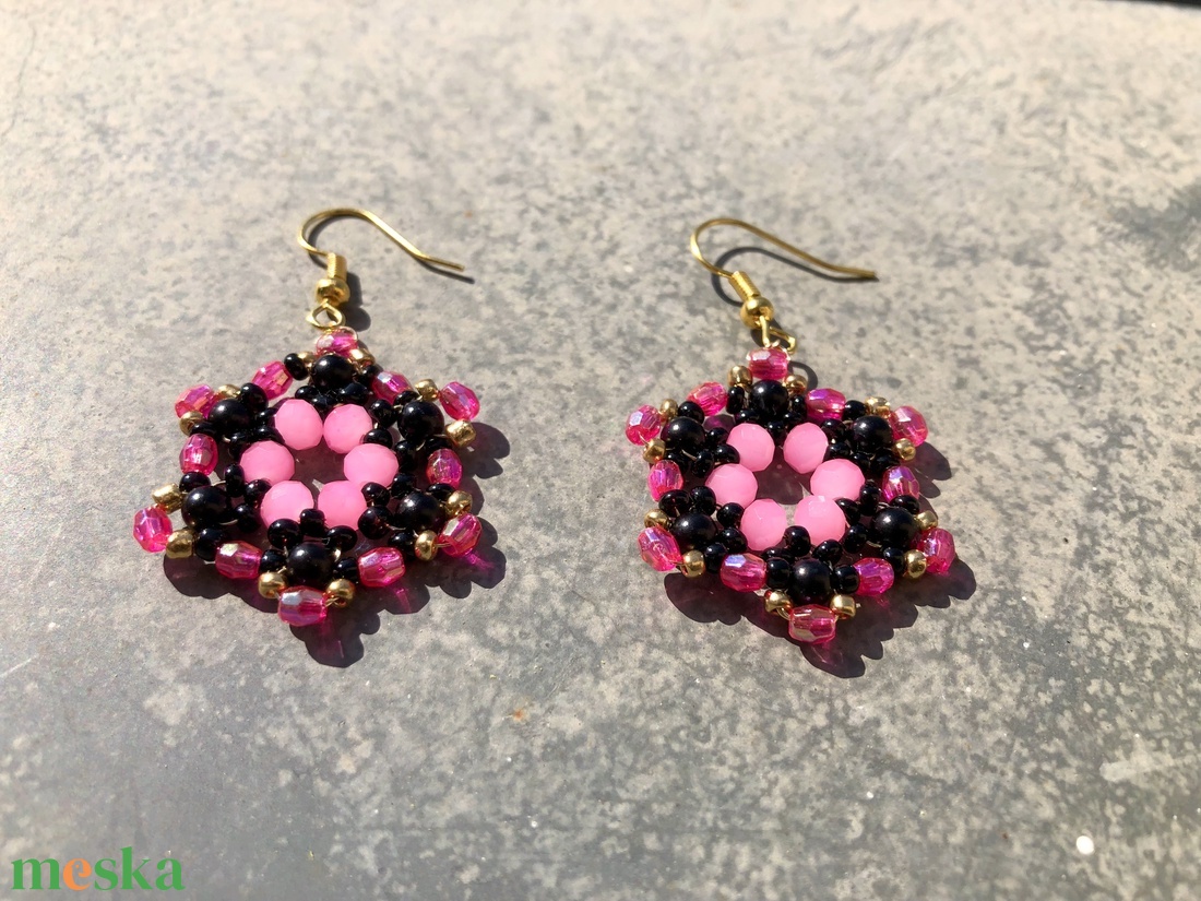 StarryNight 002 - ékszer - fülbevaló - lógó fülbevaló - Meska.hu