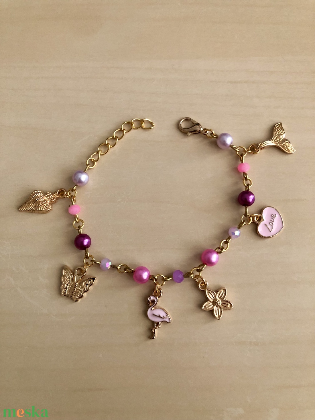 Charmie 008 - ékszer - karkötő - charm karkötő - Meska.hu