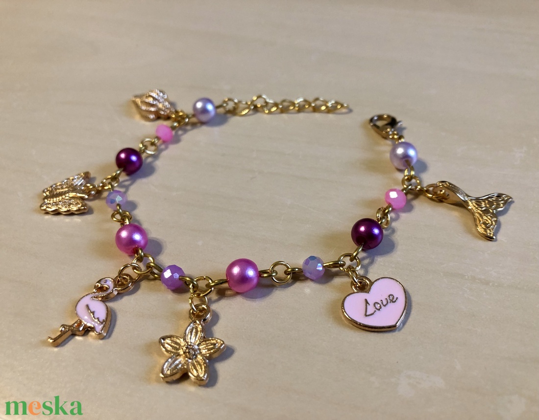 Charmie 008 - ékszer - karkötő - charm karkötő - Meska.hu