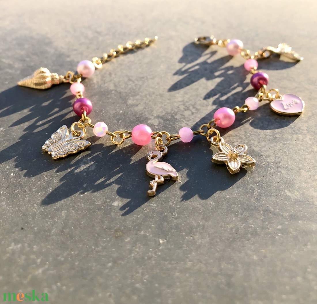 Charmie 008 - ékszer - karkötő - charm karkötő - Meska.hu