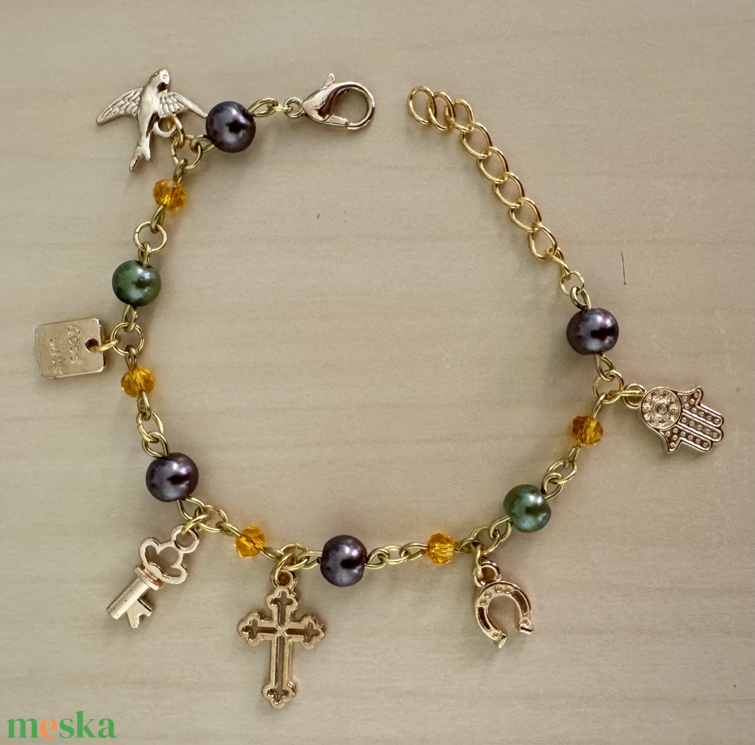 Charmie 009 - ékszer - karkötő - charm karkötő - Meska.hu