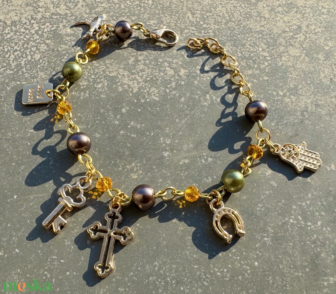 Charmie 009 - ékszer - karkötő - charm karkötő - Meska.hu