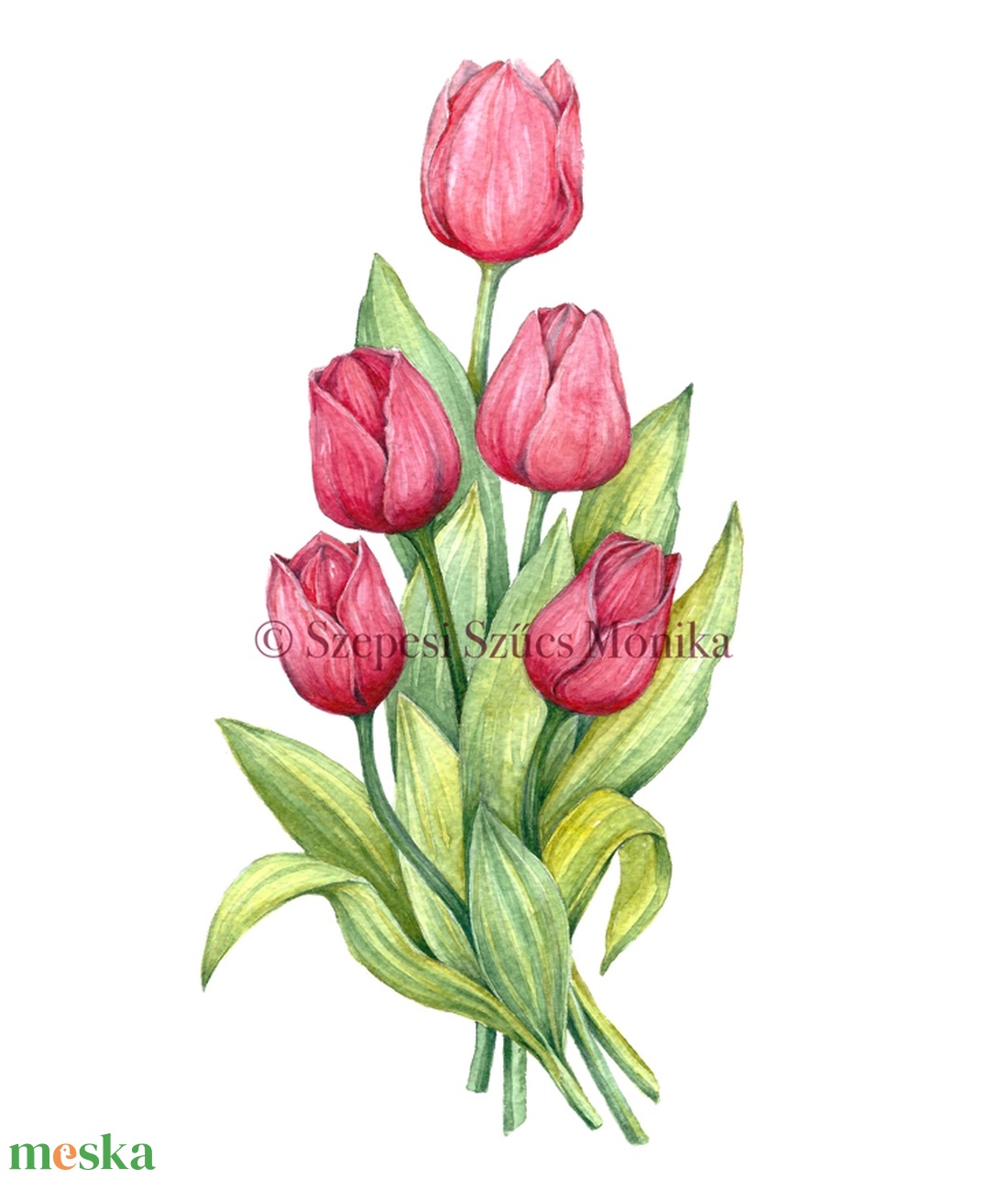 Tulipán - Print (Akvarell) - otthon & életmód - dekoráció - kép & falikép - kép & falikép - Meska.hu Tulipán - Print (Akvarell) - otthon & életmód - dekoráció - kép & falikép - kép & falikép - Meska.hu