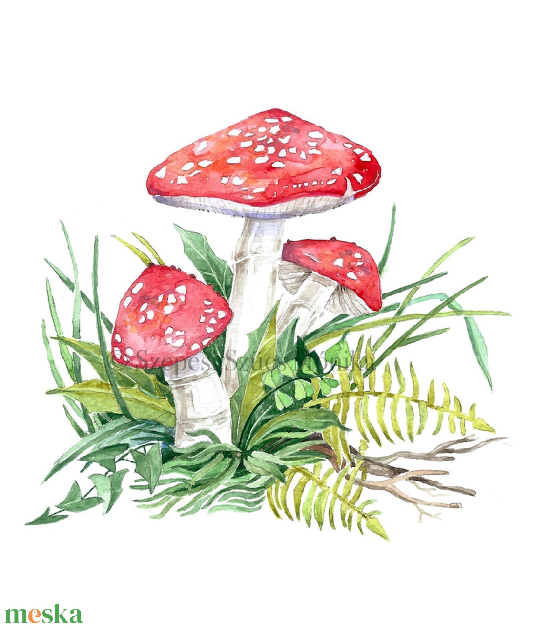 Erdei gombák - Print (Akvarell) - otthon & életmód - dekoráció - kép & falikép - kép & falikép - Meska.hu Erdei gombák - Print (Akvarell) - otthon & életmód - dekoráció - kép & falikép - kép & falikép - Meska.hu