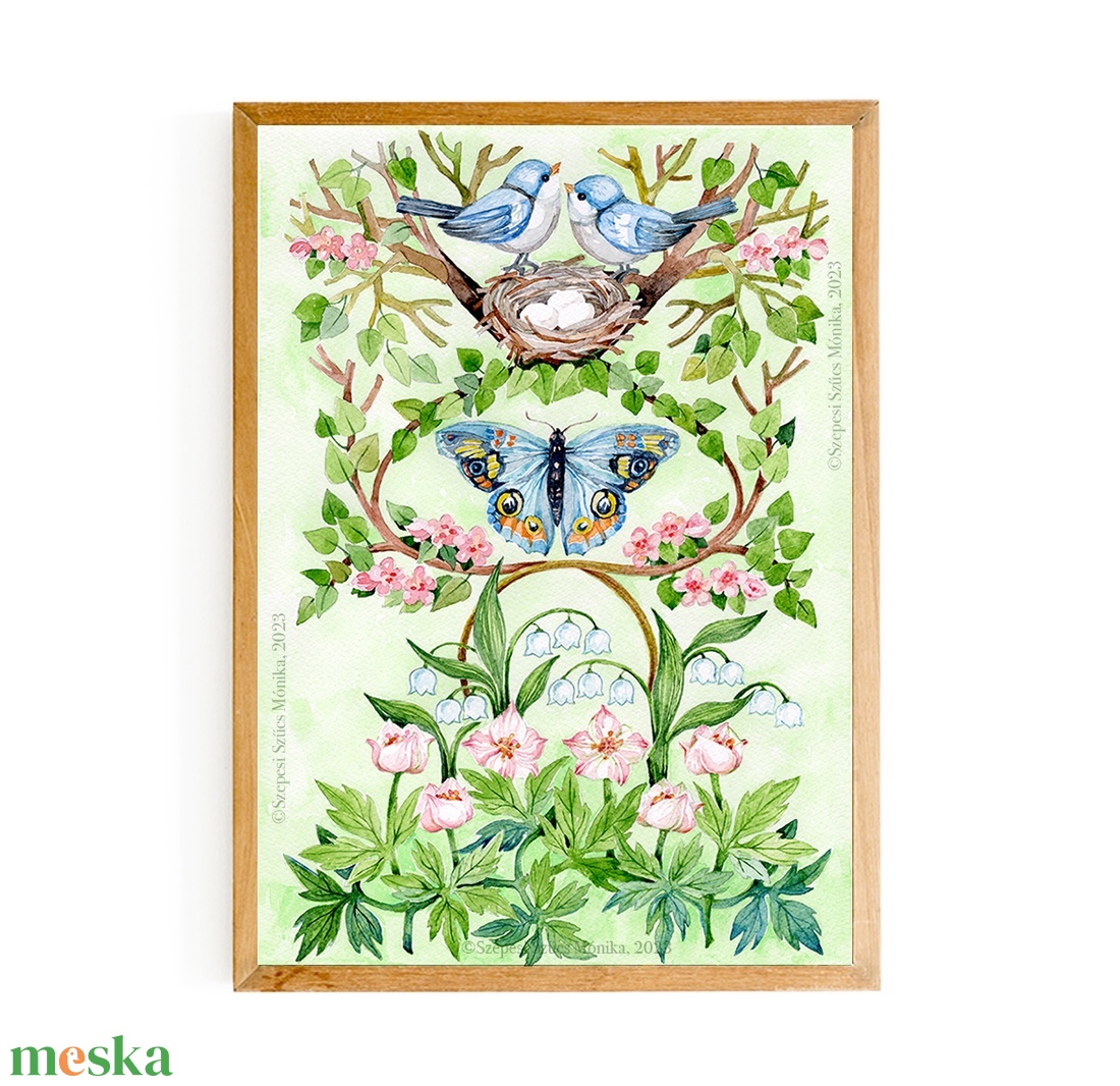 Tavaszváró - Print (Akvarell) - otthon & életmód - dekoráció - kép & falikép - kép & falikép - Meska.hu
