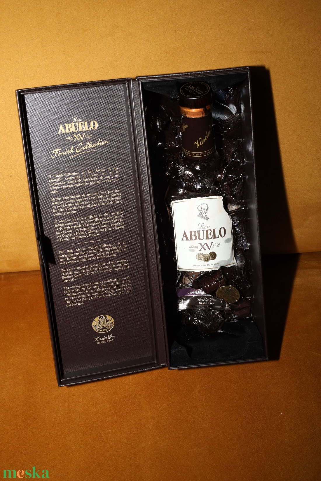 Törött Abuelo üveg díszbozban - karácsony - mikulás - mikulás ajándékok - Meska.hu