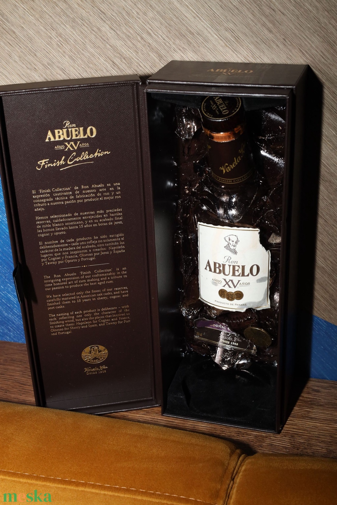 Törött Abuelo üveg díszbozban - karácsony - mikulás - mikulás ajándékok - Meska.hu