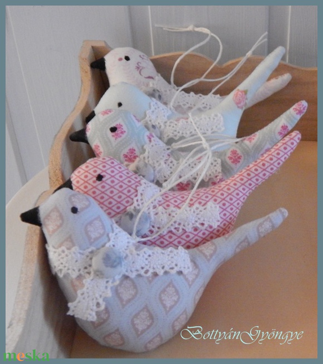 Shabby Chic madárkák - otthon & életmód - dekoráció - fali és függő dekoráció - falra akasztható dekor - Meska.hu Shabby Chic madárkák - otthon & életmód - dekoráció - fali és függő dekoráció - falra akasztható dekor - Meska.hu
